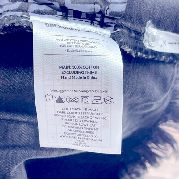 ONE Teaspoon Black Anchor Shorts Size 25 - Picture 7 of 12